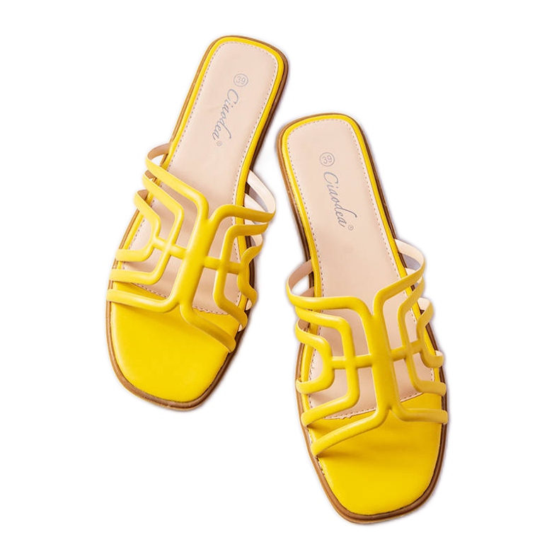 Women's yellow Gandy slippers Women's yellow Gandy slippers