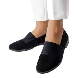Black flat shoes from Stoney