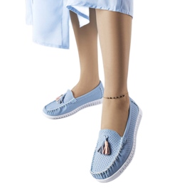 Maryville blue leather loafers Maryville blue leather loafers