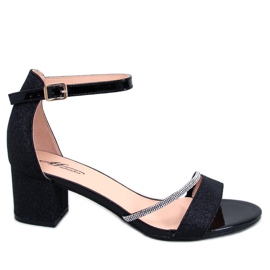 BM Altidore Black low heel sandals