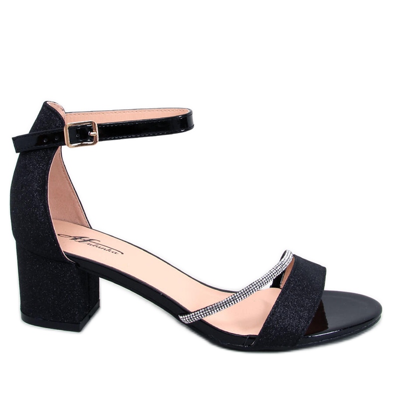 BM Altidore Black low heel sandals
