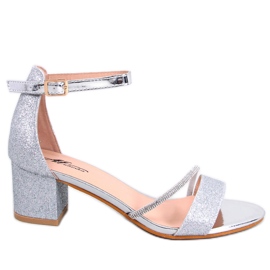 Altidore Silver low heel sandals