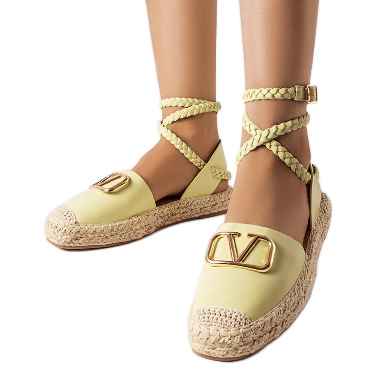 Parent green lace-up espadrilles Parent green lace-up espadrilles