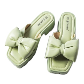 Seastar Green slippers with tractor soles from Bossé Seastar Green slippers with tractor soles from Bossé
