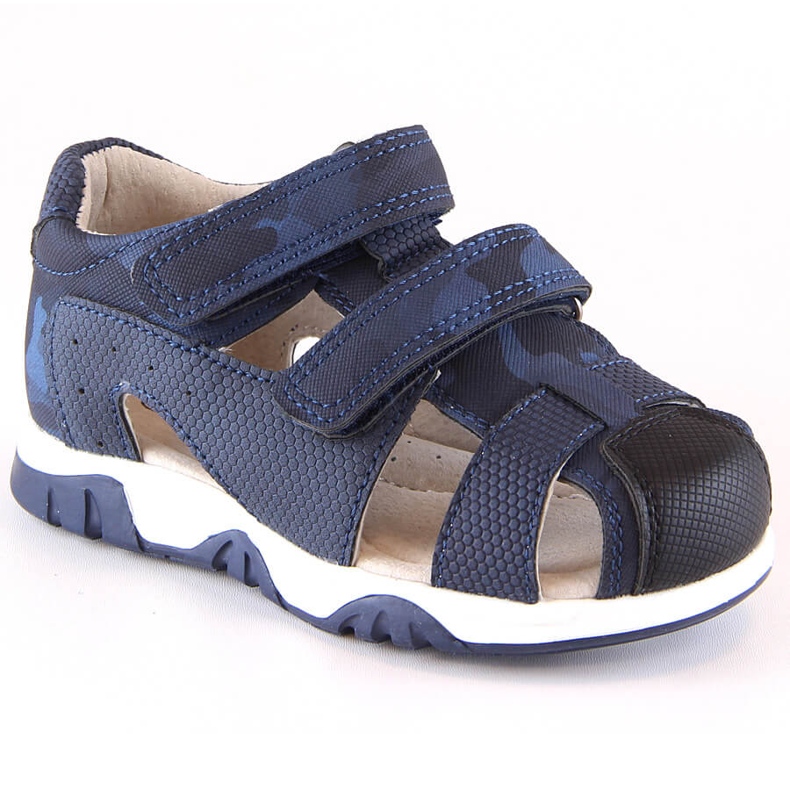 News 5909 boys summer sandals with velcro, navy blue camo News 5909 boys summer sandals with velcro, navy blue camo