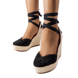 Black wedge espadrilles from Dubois Black wedge espadrilles from Dubois