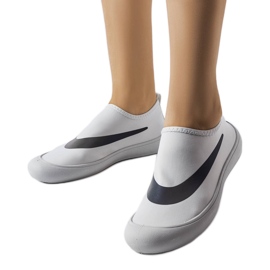 Gray elastic sneakers from Stover grey Gray elastic sneakers from Stover grey