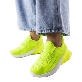 Court green neon sports sneakers