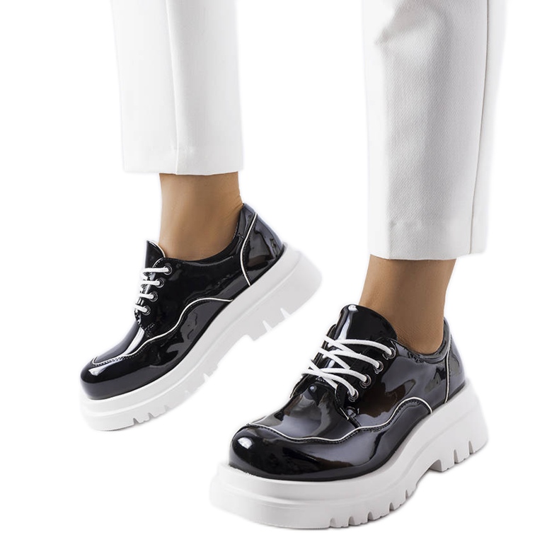 Black brogues on a massive Cheshire sole