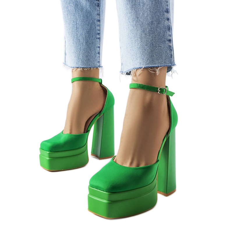 Green high heel pumps from Romines Green high heel pumps from Romines