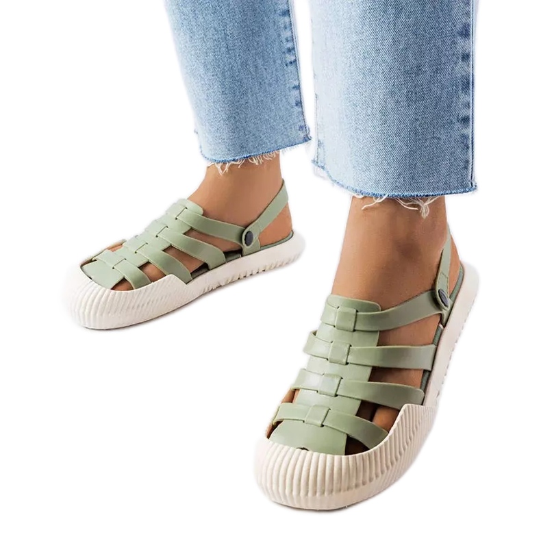 BM Canton green rubber sandals BM Canton green rubber sandals