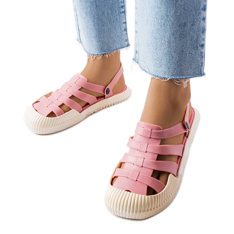 Canton pink rubber sandals