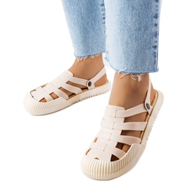 Canton beige rubber sandals