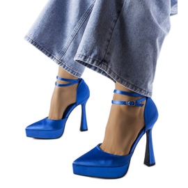 Blue high heel pumps from Dallas