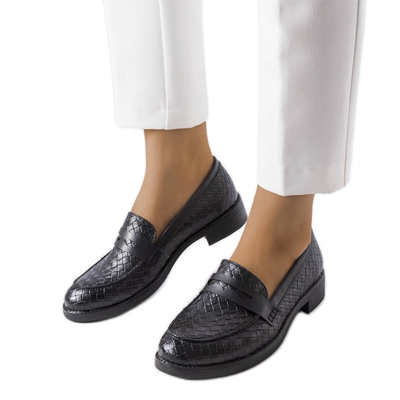 Deich black loafers