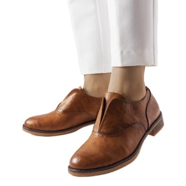 Beige brogues LS5379 Camel brown