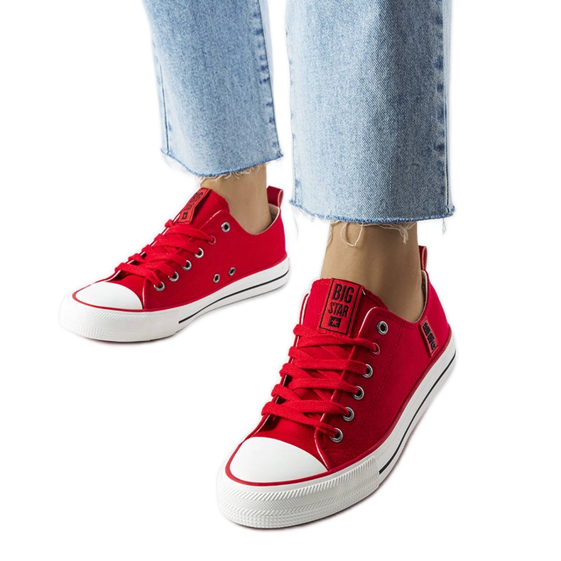 Red classic sneakers Big Star JJ274124