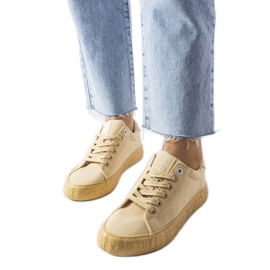 Yellow sneakers Big Star JJ274412202