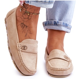 Castelo Beige Suede Loafers