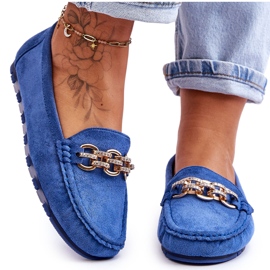 Blue Sorento Women's Suede Loafers