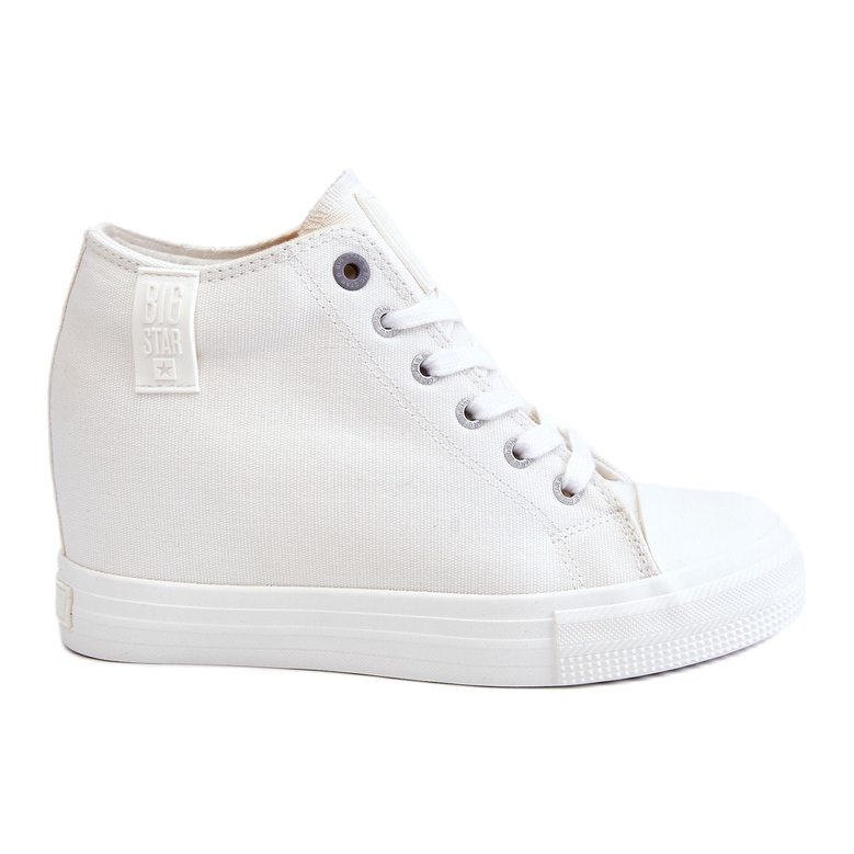Hidden Wedge High Sneakers Big Star LL274035 White