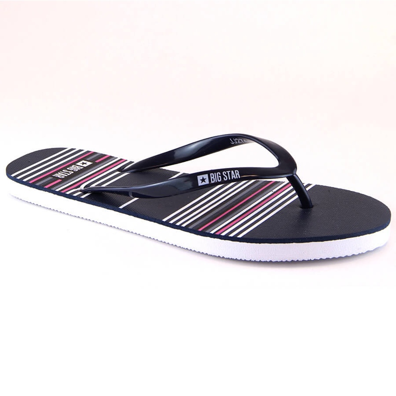 Black flat flip flops Big Star JJ274A351