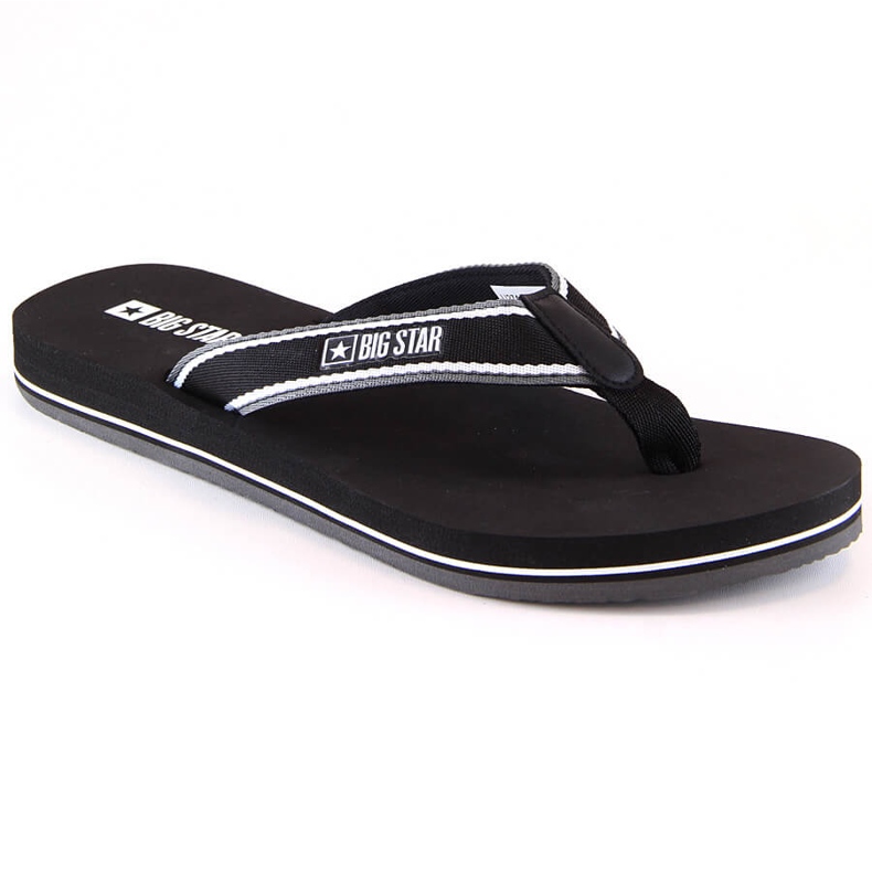 Black flat flip flops Big Star JJ274A377