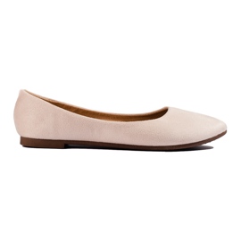 W. Potocki Women's suede classic beige ballerinasPotocki