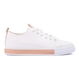 Shelovet white classic sports shoes