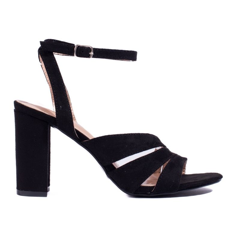 Shelovet black block sandals