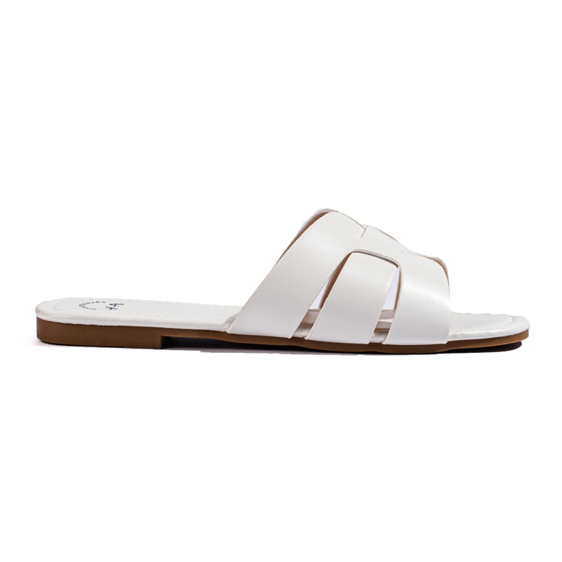 Classic women's slippers white Shelovet