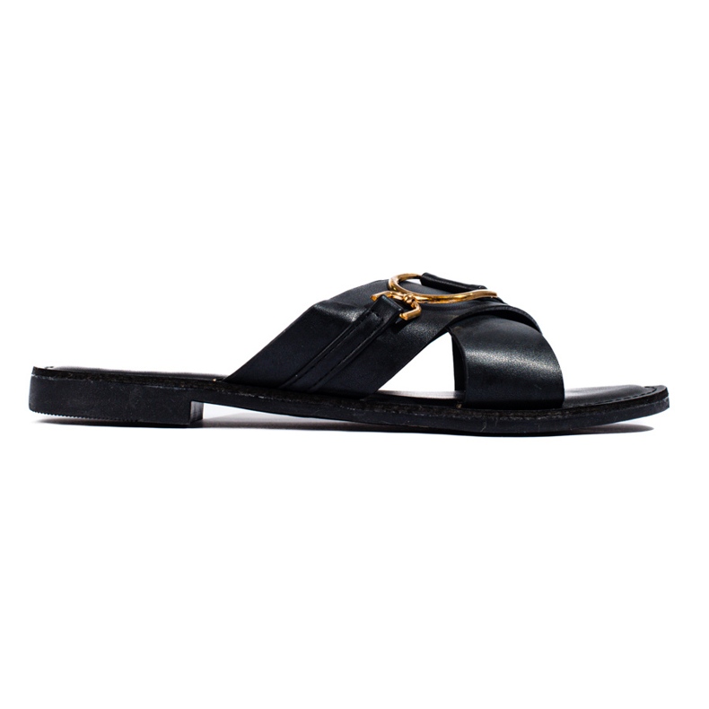 Women's black Shelovet slippers Women's black Shelovet slippers