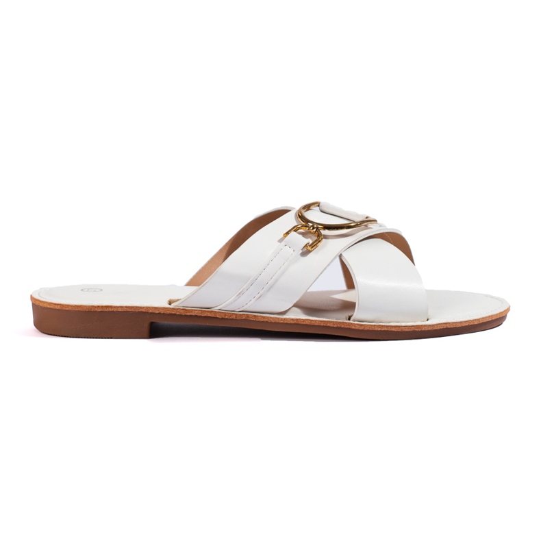 Women's white Shelovet slippers