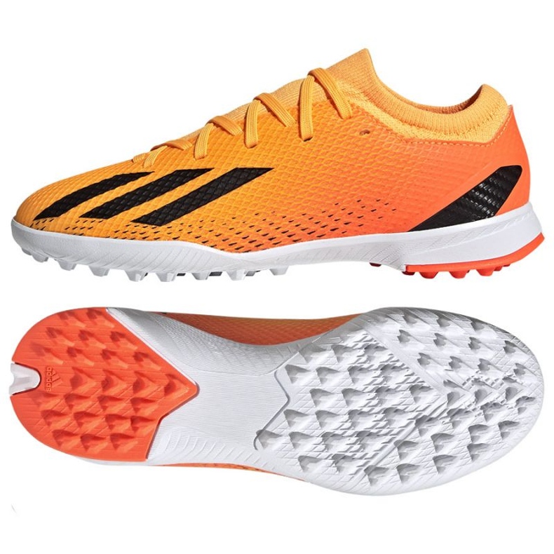 Adidas X Speedportal.3 Tf Jr GZ2467 football shoes orange oranges and reds