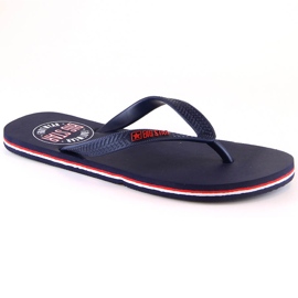 Big Star men's flip-flops navy blue JJ174537 Big Star men's flip-flops navy blue JJ174537