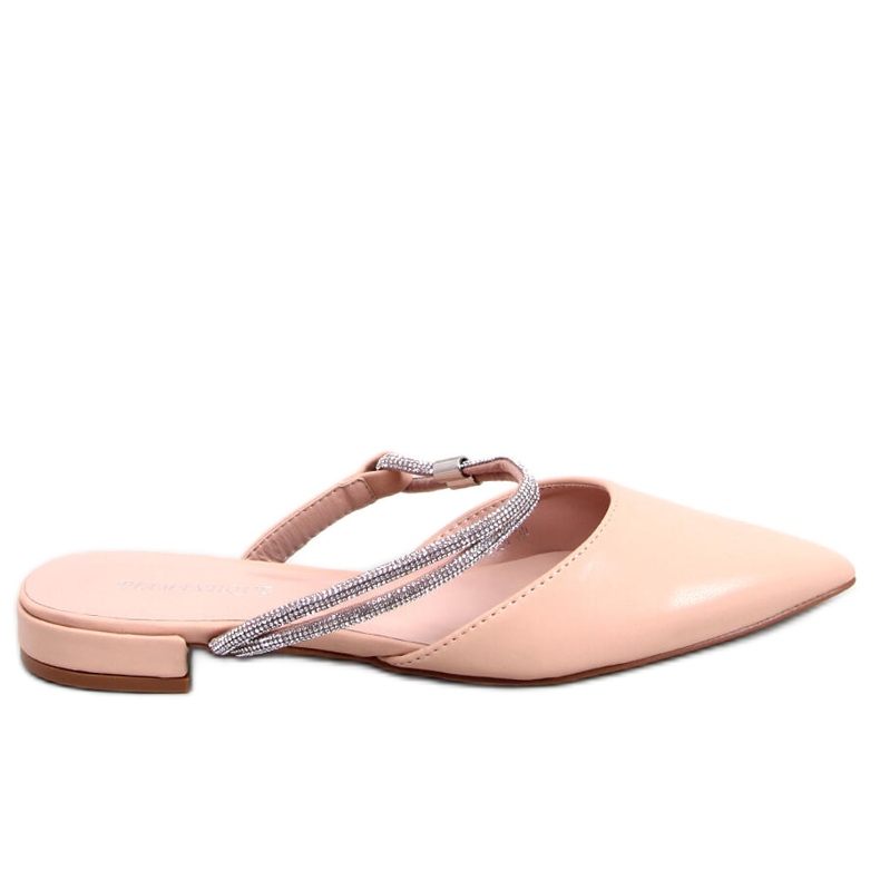 BM Durie Nude open heel ballet flats beige