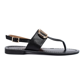 Women's flip-flops black Shelovet Women's flip-flops black Shelovet