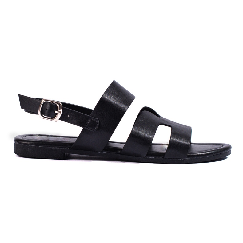 Shelovet black flat sandals Shelovet black flat sandals