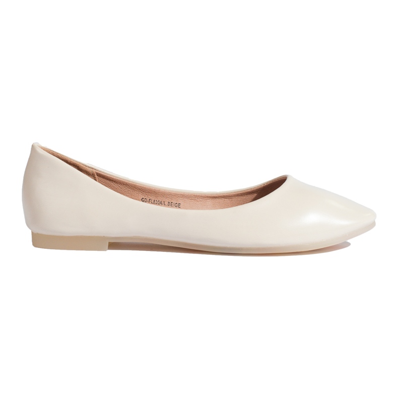 Women's beige ballerinas made of eco leather Shelovet Women's beige ballerinas made of eco leather Shelovet