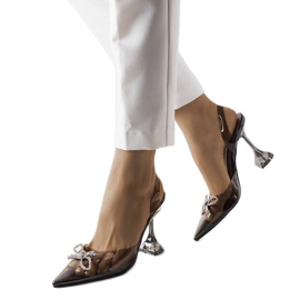 Black transparent pumps from Girard