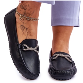 FC3 Women's Slip-On Loafers With Glitter Embellishment Black This Moment