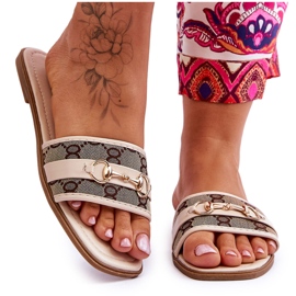 Classic Flat Heels Beige Marlene