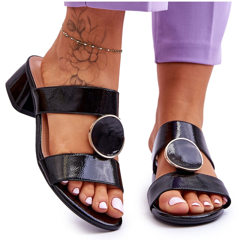 Elegant High Heels Sergio Leone KL310 Black