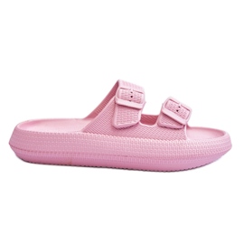 Women's Foam Slippers With Stripes Pink Sharmen