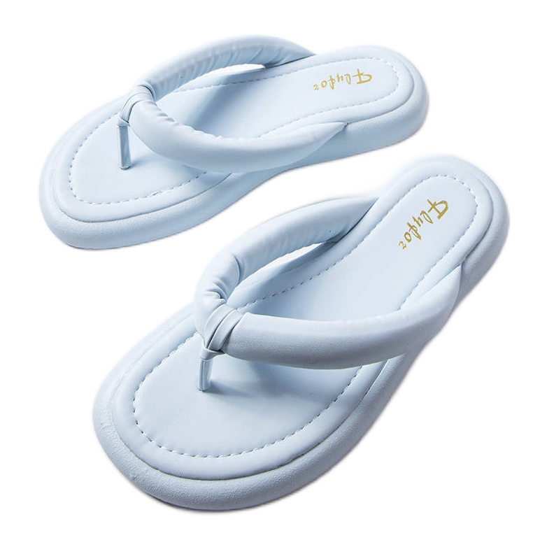 Smithfield blue chunky flip-flops Smithfield blue chunky flip-flops