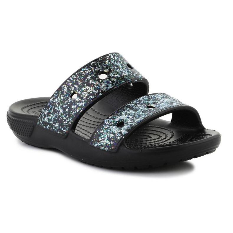 Crocs Classic Glitter Sandal 207788-0C4 flip-flops black Crocs Classic Glitter Sandal 207788-0C4 flip-flops black