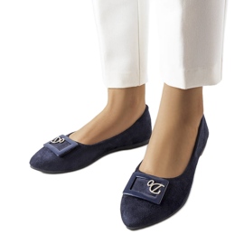 Navy ballerinas deals