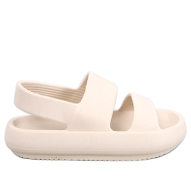 Boddie Beige rubber sandals