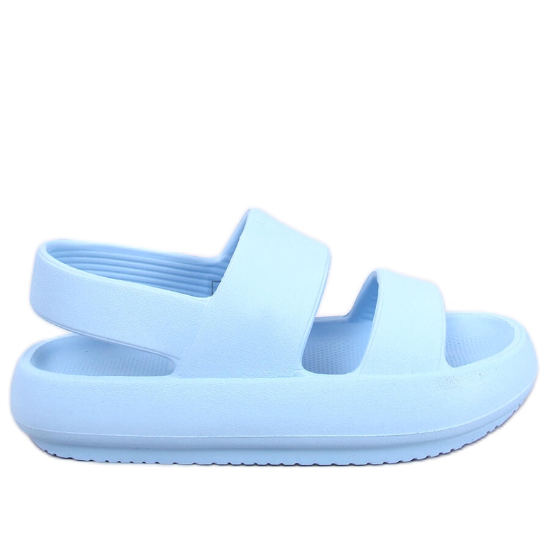 Boddie Blue rubber sandals