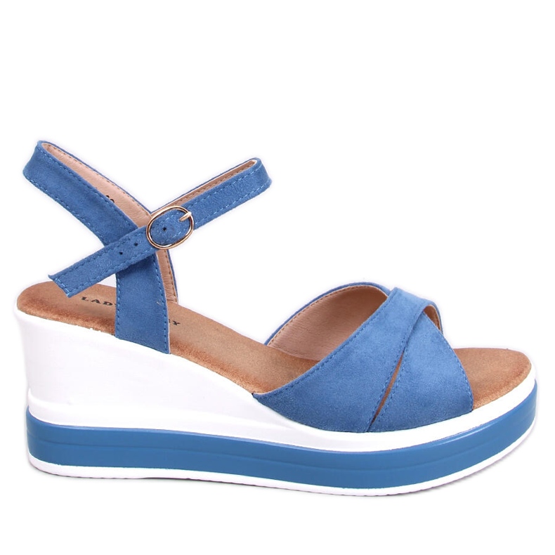 Winkler Blue wedge sandals